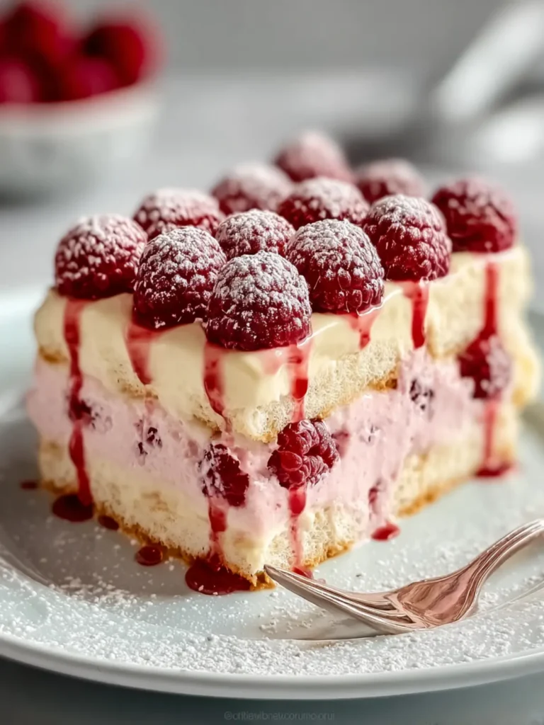 Indulge in White Chocolate Raspberry Tiramisu Delight First Image