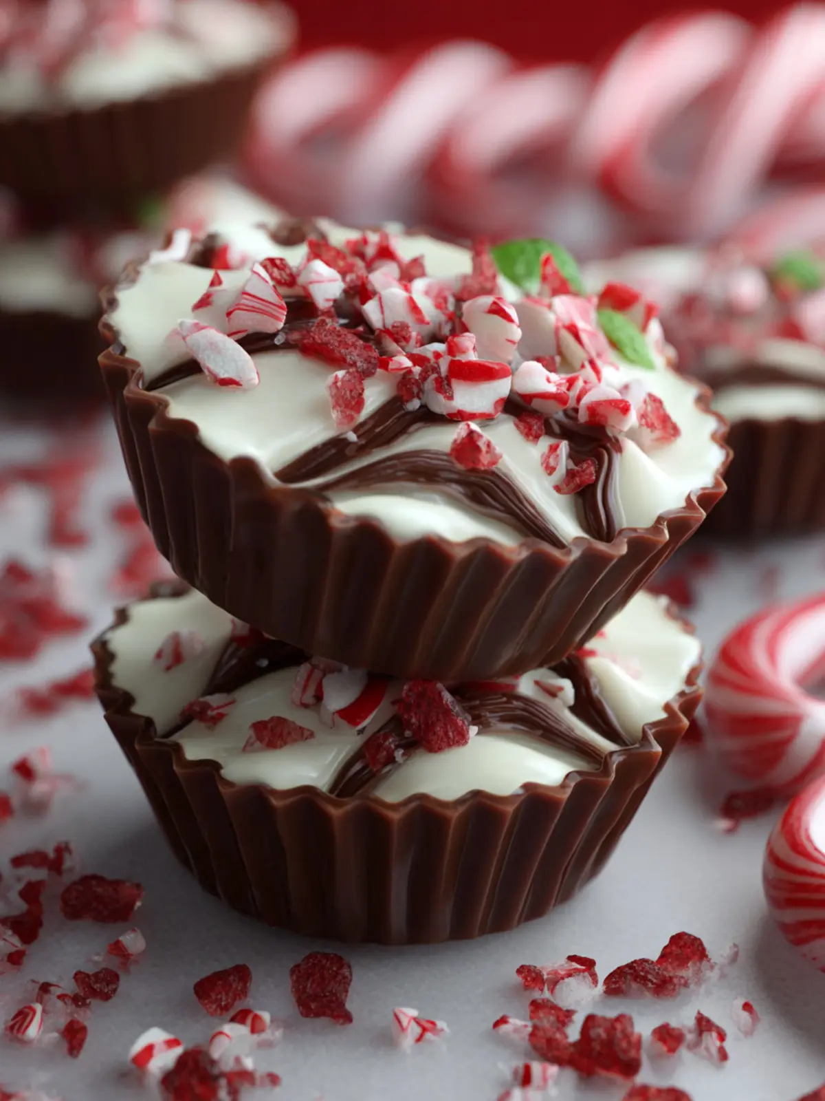 Peppermint Bark Cups First Image