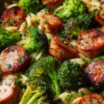 Flavorful Chicken Sausage and Broccoli Orzo – Quick & Easy! First Image