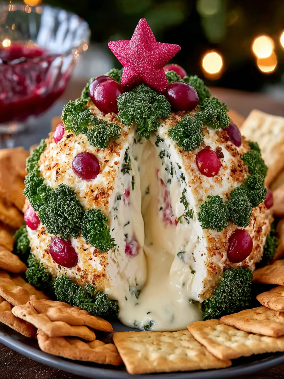 Christmas Tree Cheese Ball First Image
