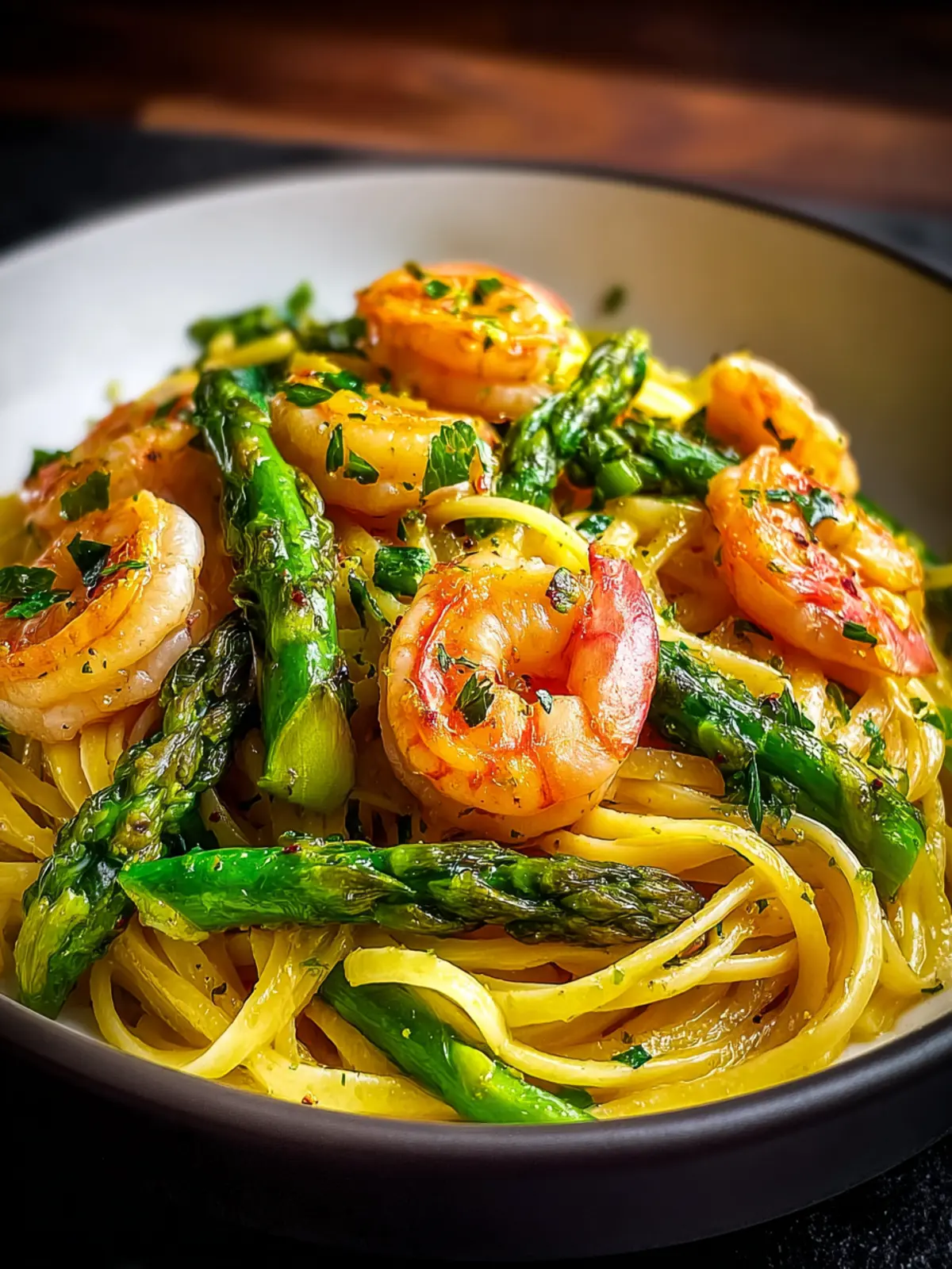 Zesty Shrimp and Asparagus Lemon Pasta Recipe to Impress First Image