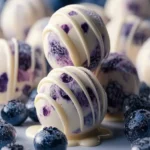 White Chocolate Blueberry Truffles First Image