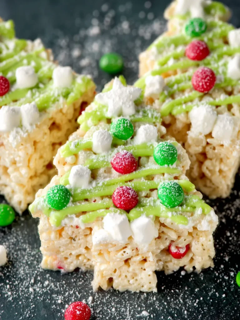 Christmas Tree Rice Krispie Treats First Image