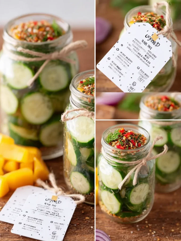 Mason Jar Dry Dip Mixes with Free Printable First Image