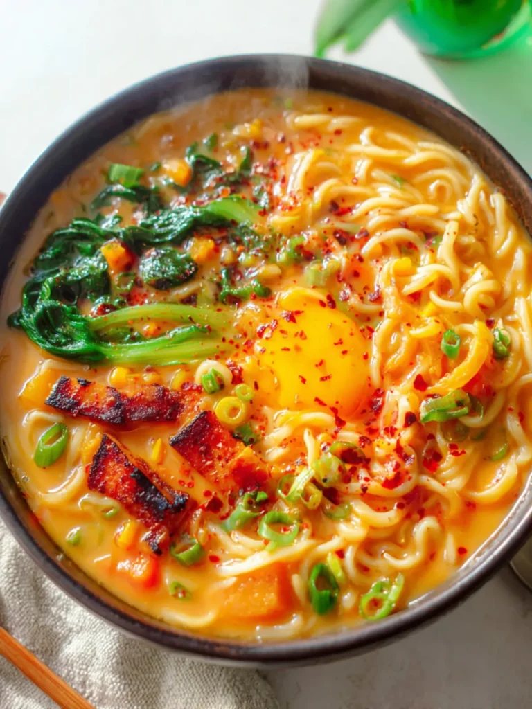 Creamy One Pot Coconut Butternut Squash Ramen First Image