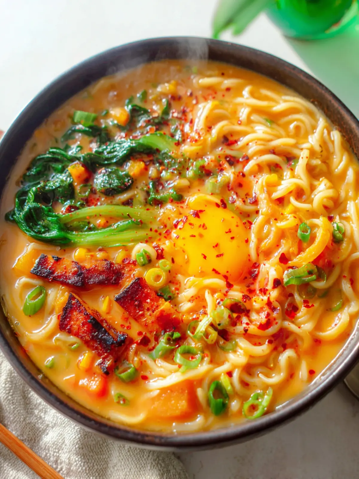 Creamy One Pot Coconut Butternut Squash Ramen First Image