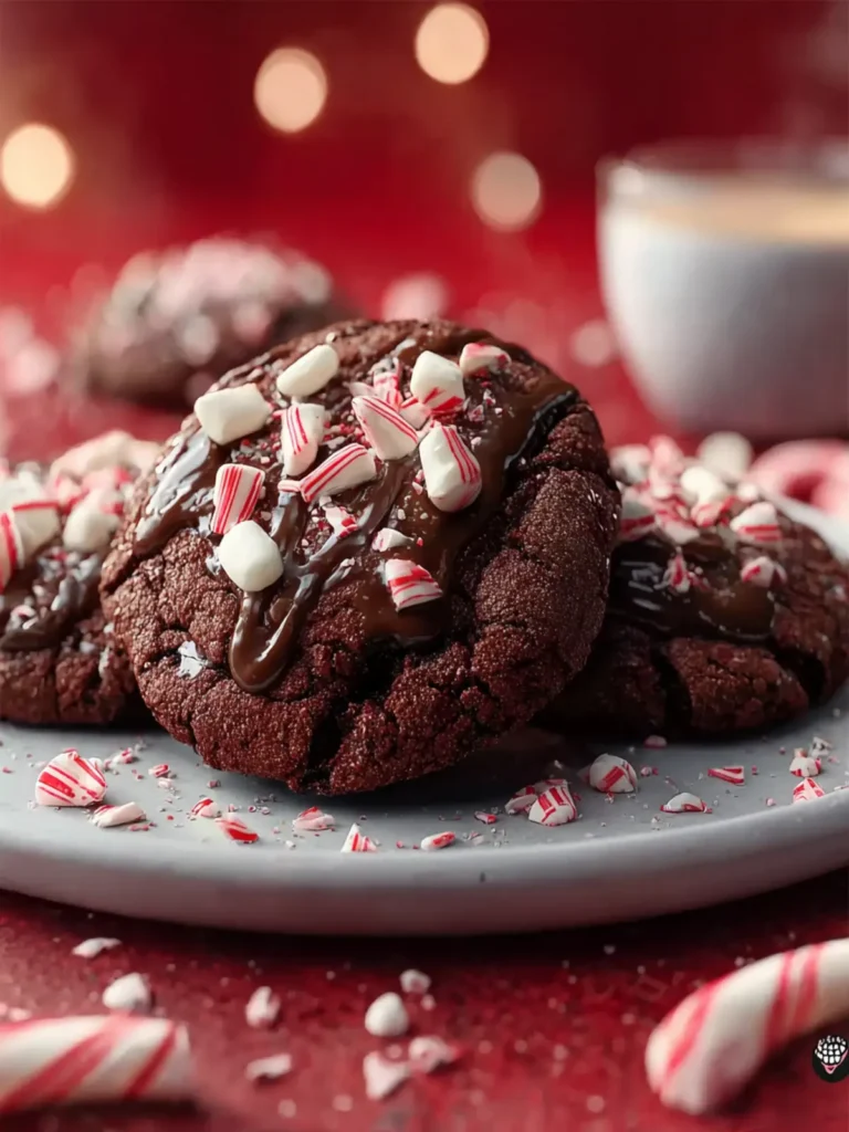 Peppermint Hot Chocolate Cookies First Image