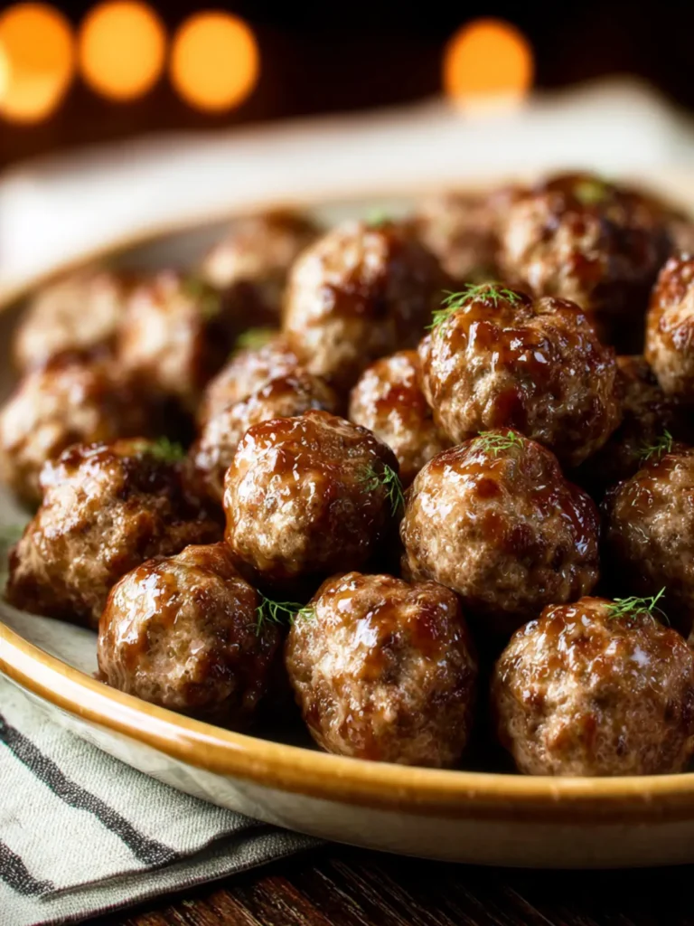 Baked Swedish Meatballs First Image