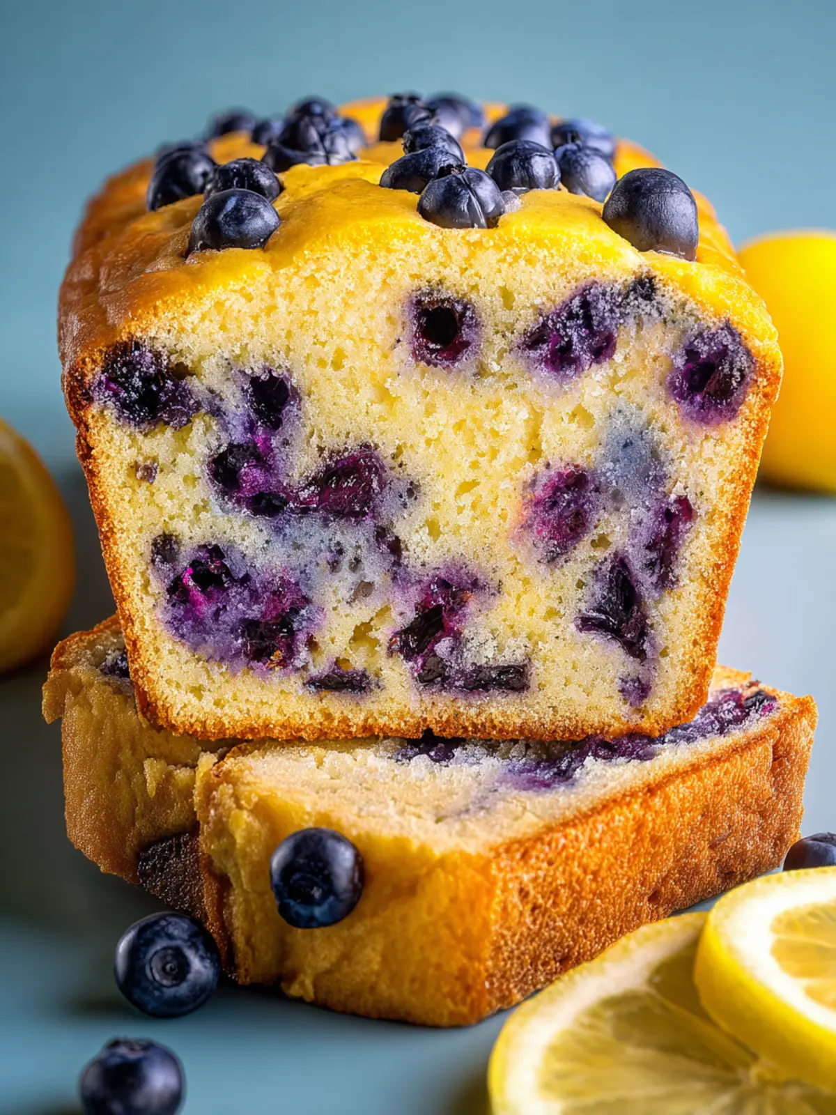Zesty Lemon Blueberry Bread: A Slice of Sunshine First Image