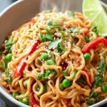 Creamy Peanut Butter Noodles: A Flavorful Comfort Dish First Image