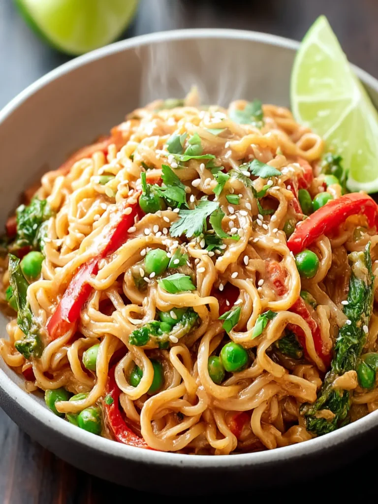Creamy Peanut Butter Noodles: A Flavorful Comfort Dish First Image