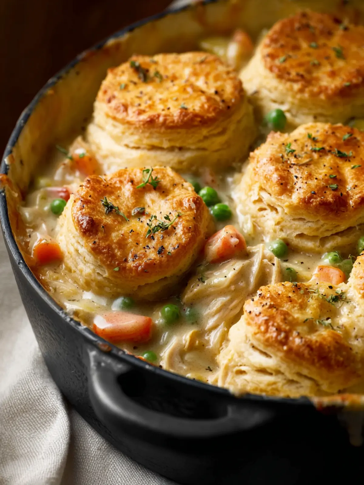 Chicken Pot Pie with Biscuits First Image