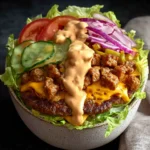 Easy Burger Bowl with Special Sauce (Big Mac Bowls) First Image