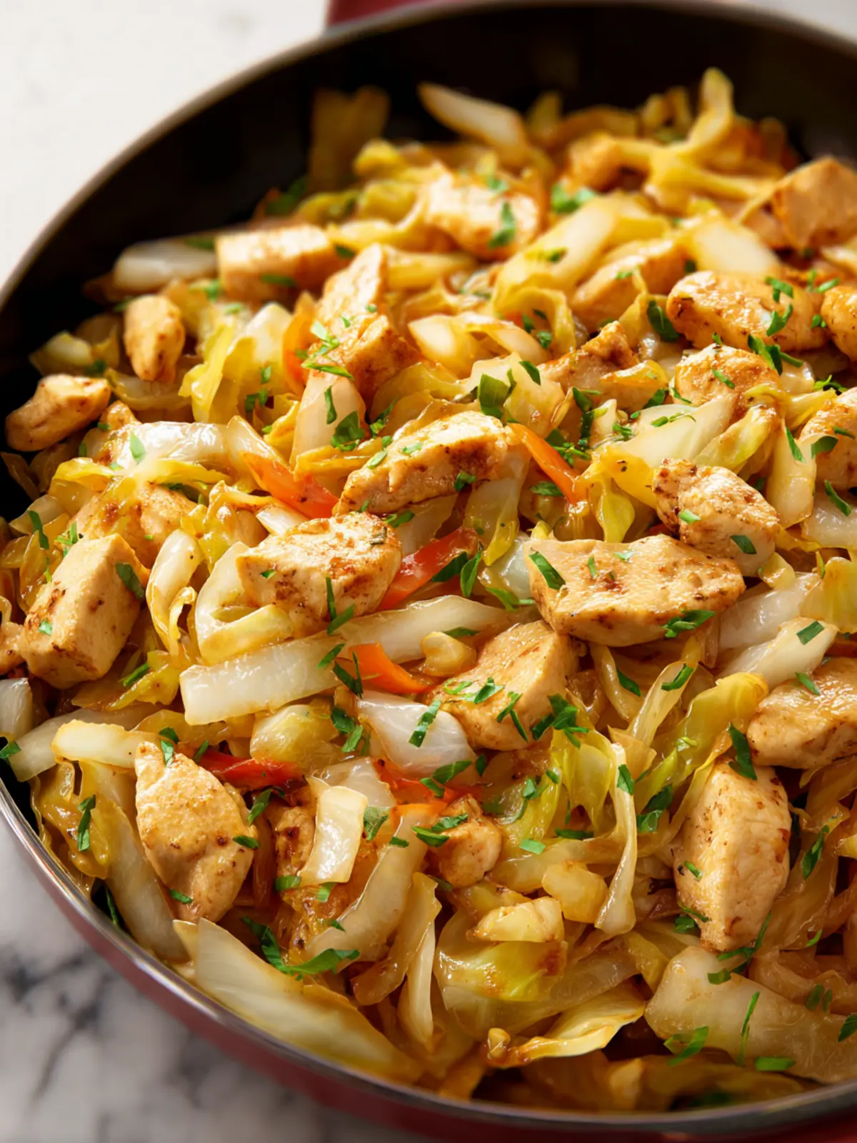 Easy Chicken and Cabbage Stir Fry First Image