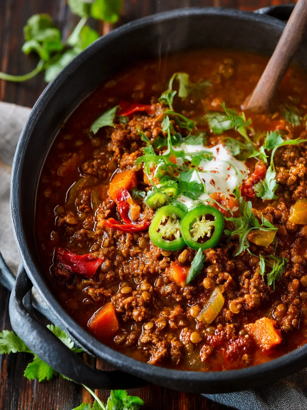Hearty Lentil Chili First Image