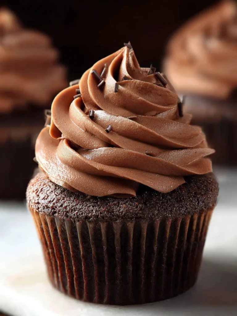 Homemade Chocolate Cupcakes First Image