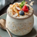 Indulge in Creamy Coconut Overnight Oats Delightfully Easy First Image