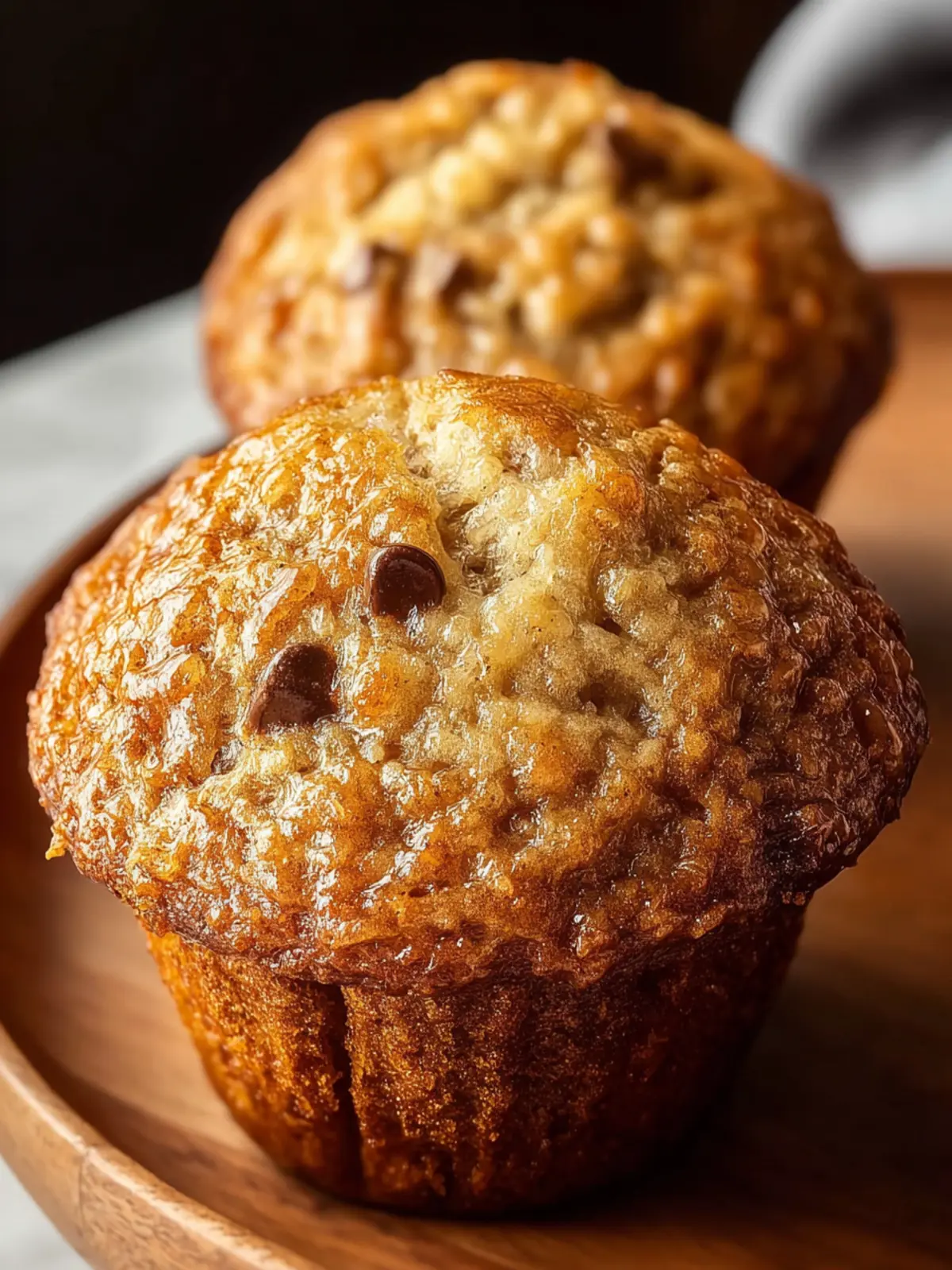 Soft & Fluffy Banana Muffins First Image