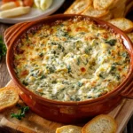 Super Bowl Crab Spinach Artichoke Dip First Image