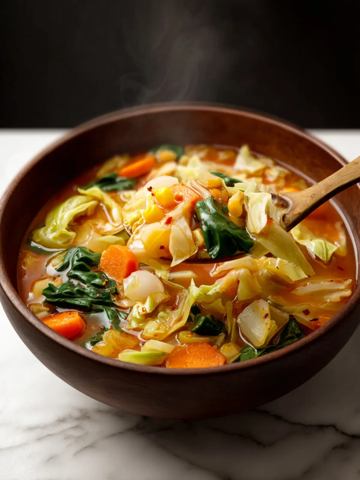 Vegetable Soup with Cabbage First Image