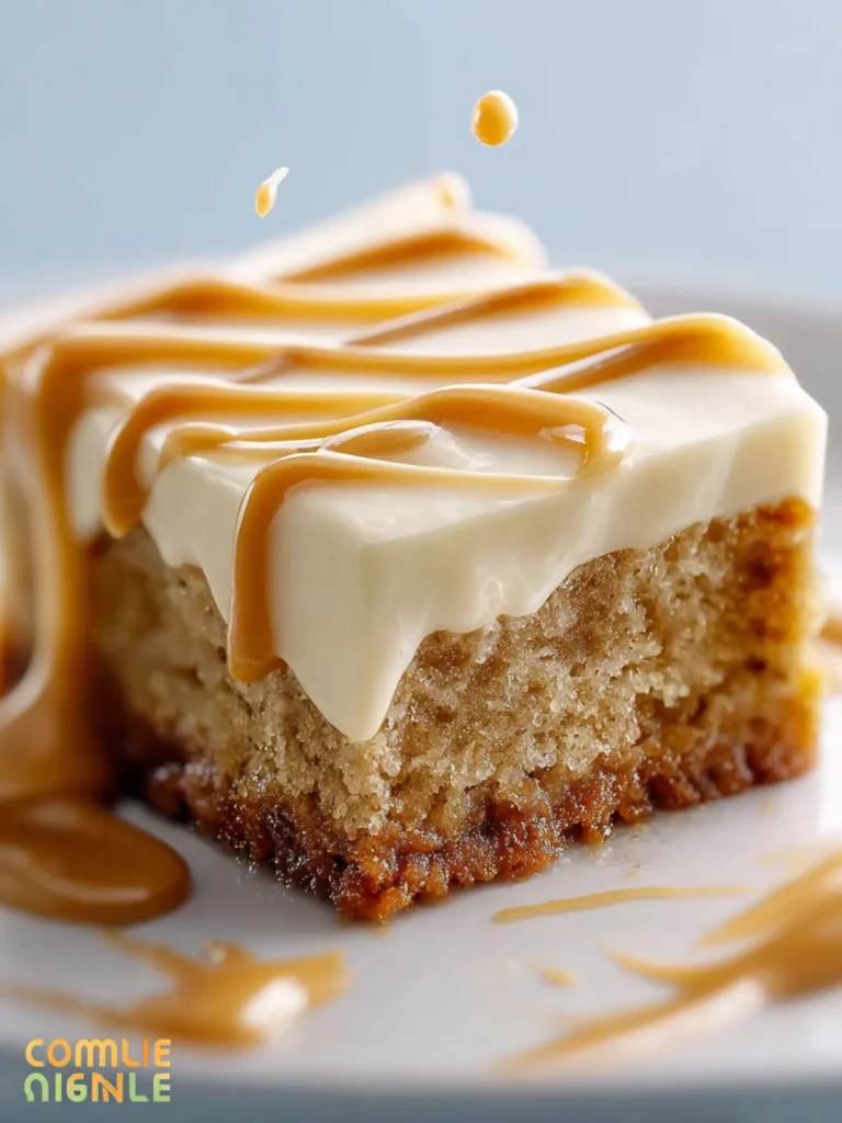 Banana Bars with Salted Caramel Frosting First Image