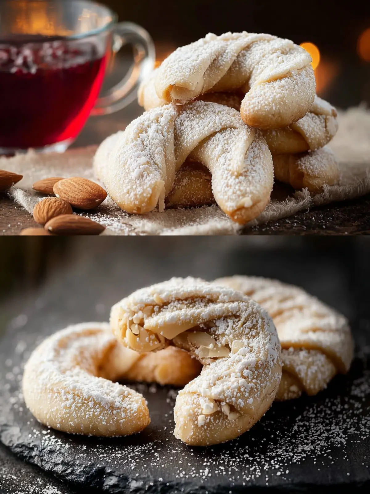 Easy Almond Crescent Cookies | Simple Christmas Treats First Image
