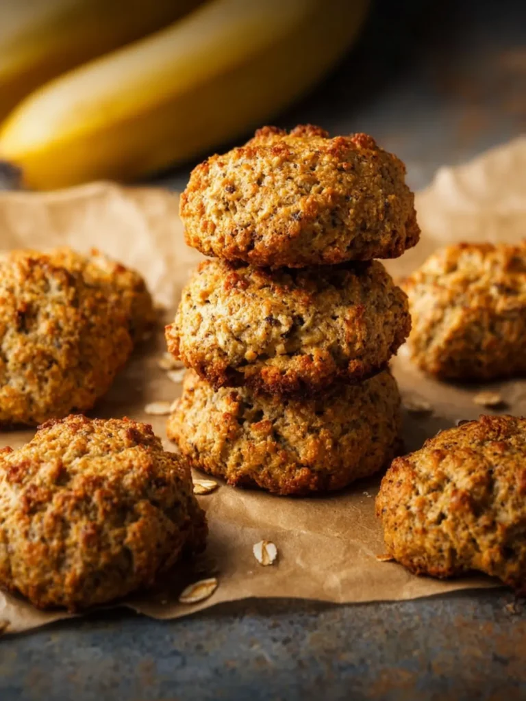 Healthy Banana Cookies (Soft, Oil-Free, Made with Almond Flour) First Image