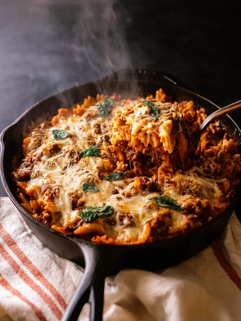 20 Minute Skillet Lasagna First Image