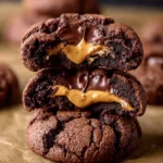 Chocolate Peanut Butter Filled Cookies First Image