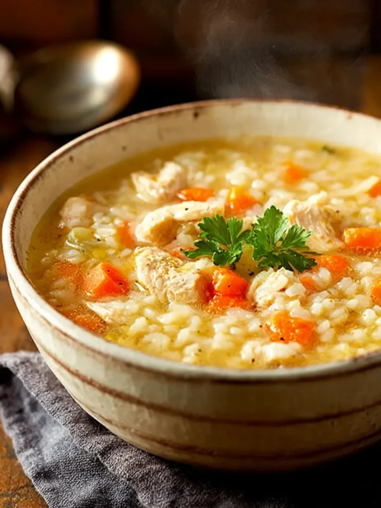 Easy Chicken and Rice Soup First Image
