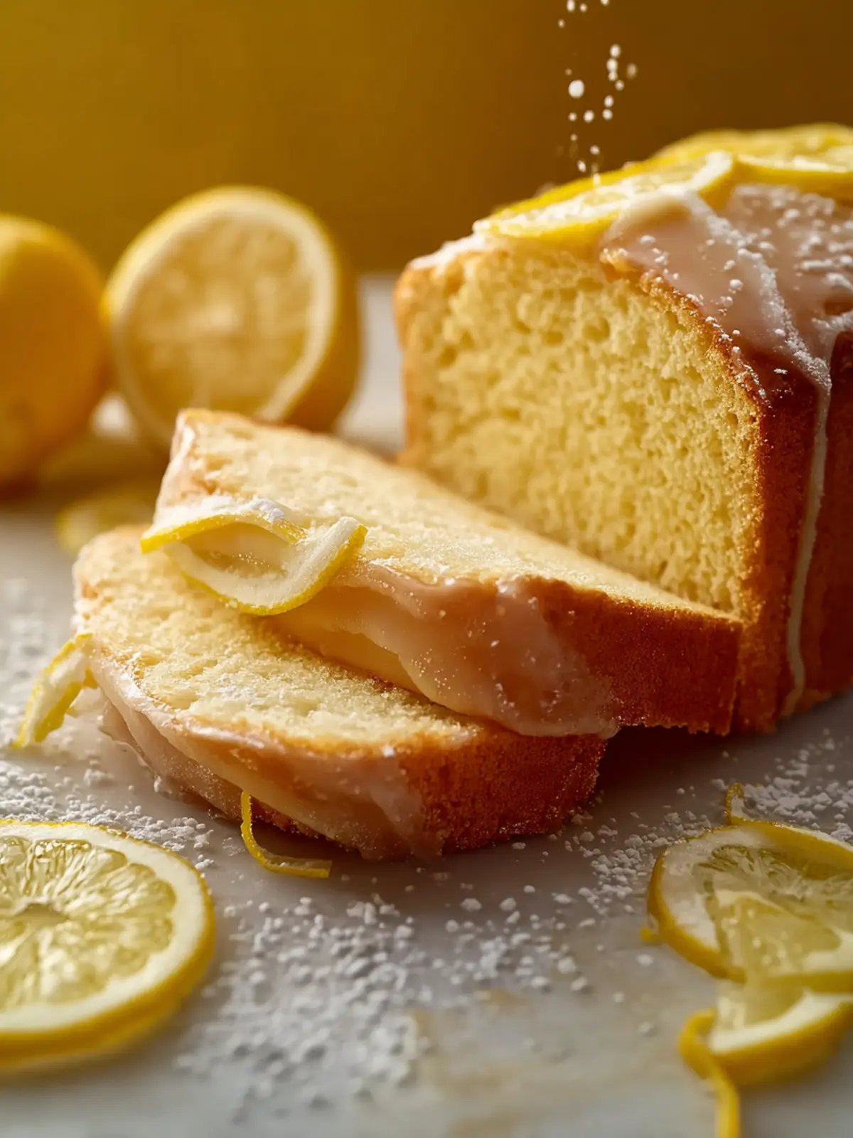Tasty Sourdough Discard Lemon Loaf First Image