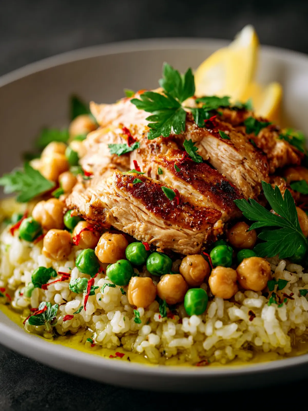 Chicken Peas And Rice Recipe First Image