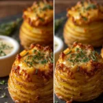 Crispy Cheesy Potato Stacks First Image