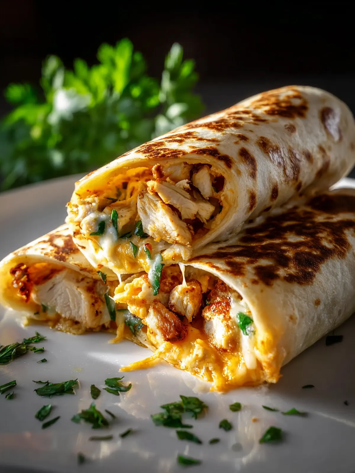 Easy Cheesy Chicken Garlic Wraps – So Flavorful & Irresistible!