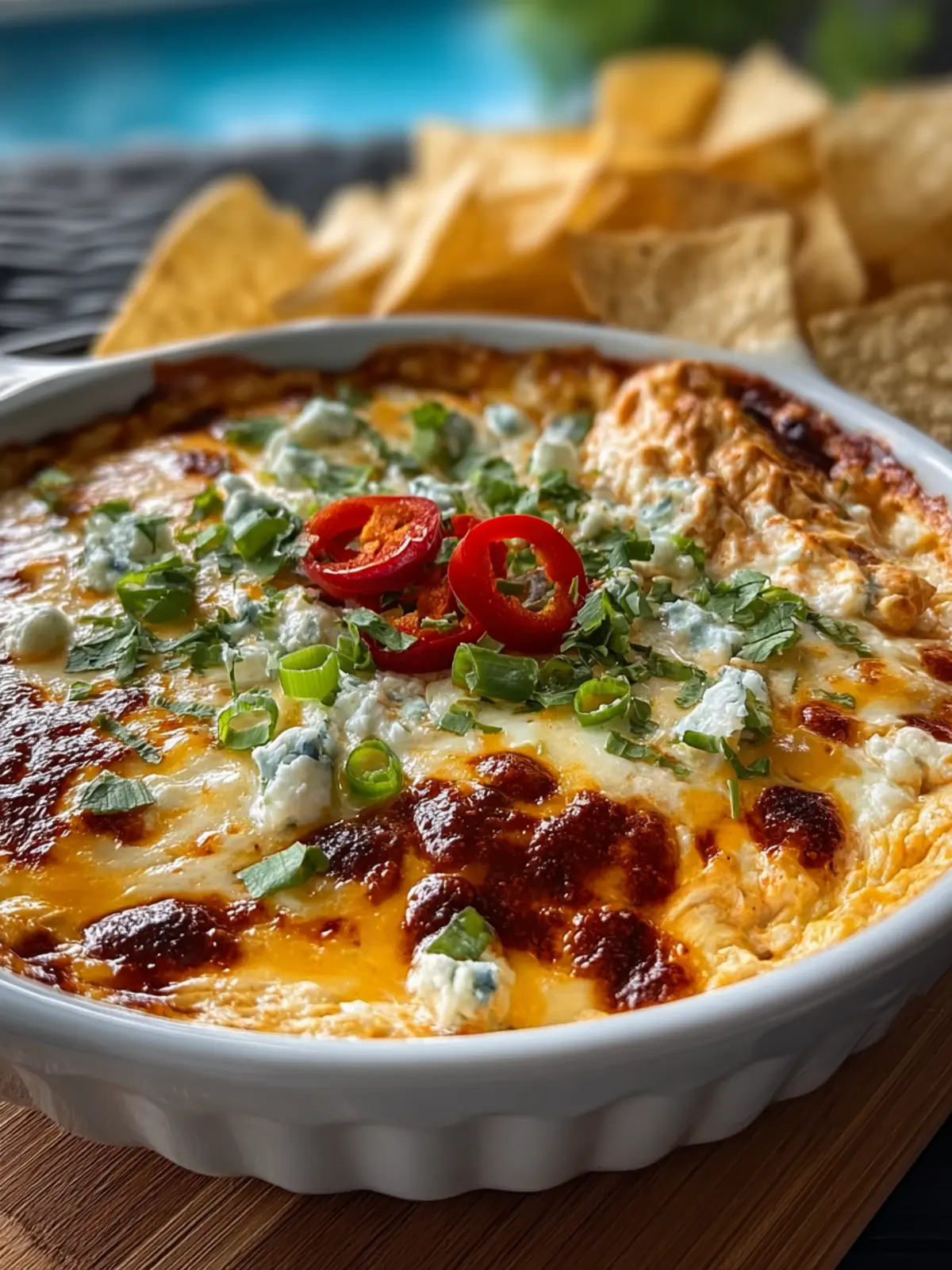 Easy Hot Cream Cheese Chili Dip First Image