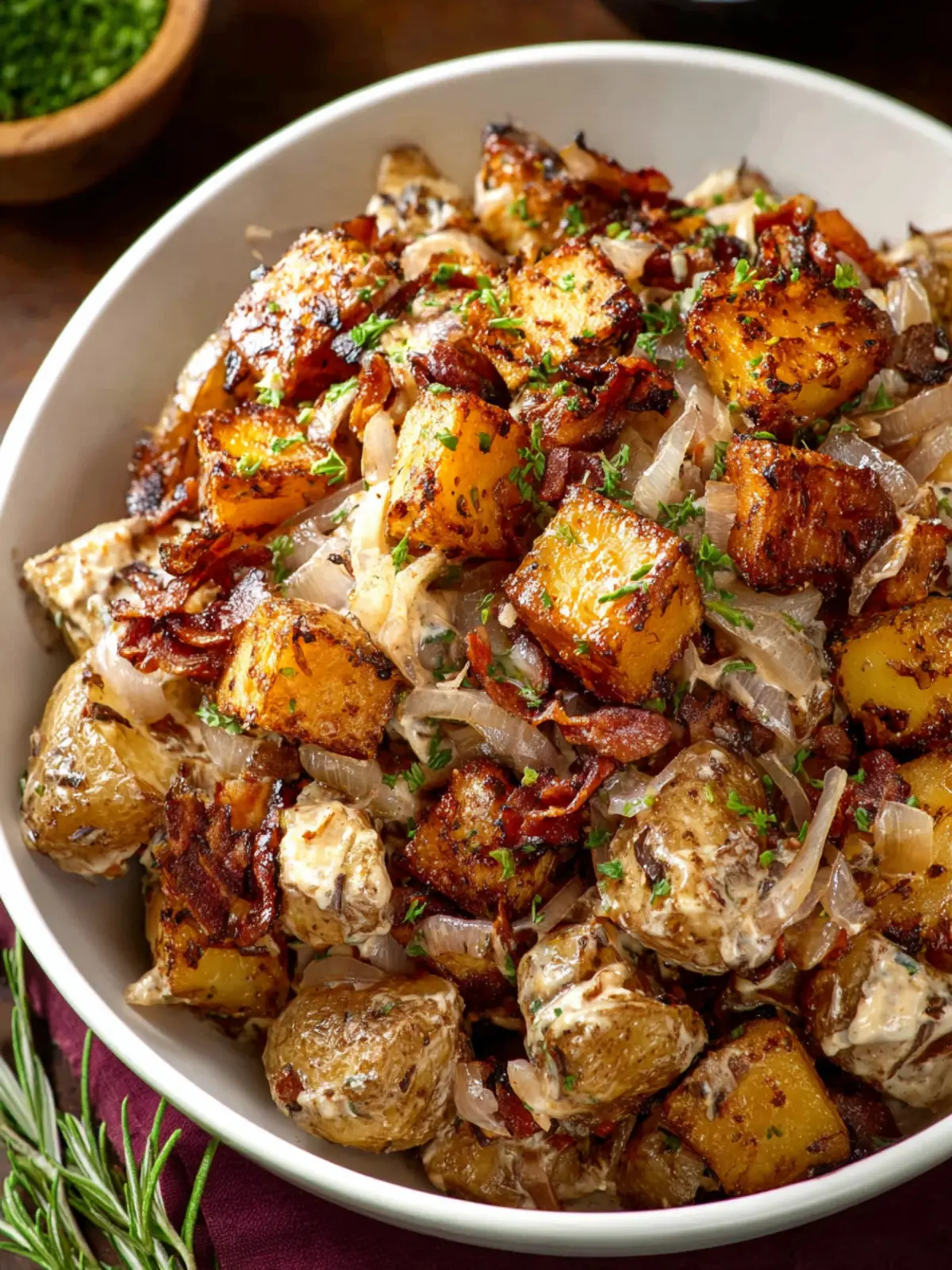French Onion Roasted Potato Salad First Image