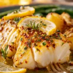Lemon Garlic Baked Cod First Image
