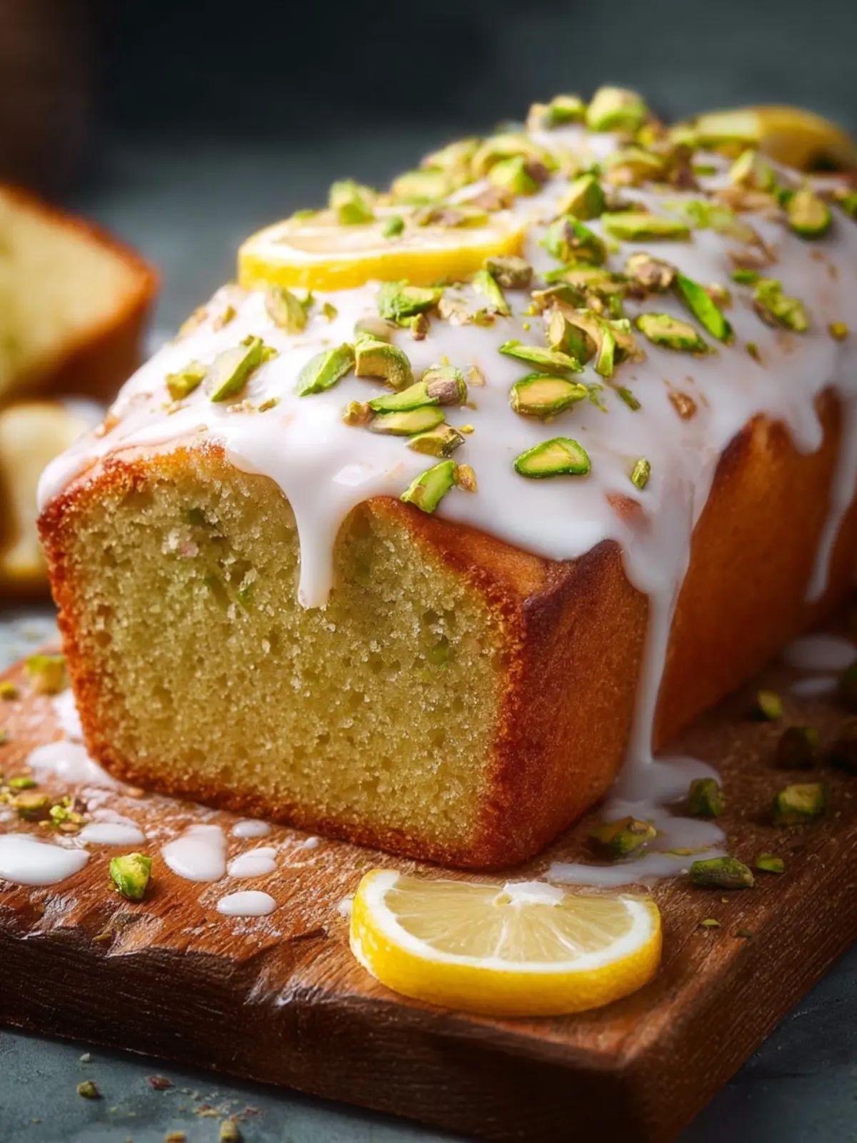 Lemon Pistachio Pound Cake First Image