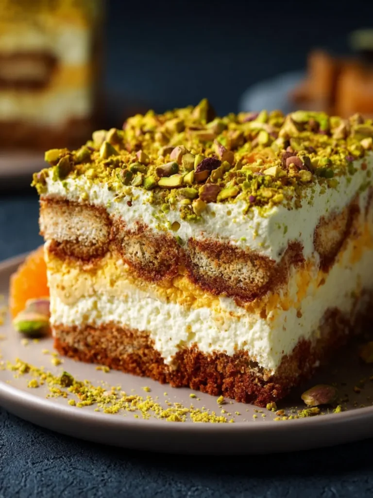 Orange Pistachio Tiramisu First Image