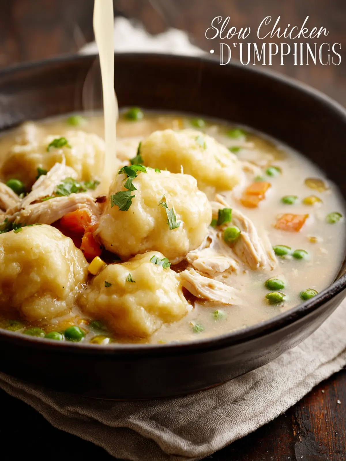 Slow Cooker Chicken and Dumplings First Image