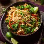 Thai Peanut Chicken Noodle Bowls First Image