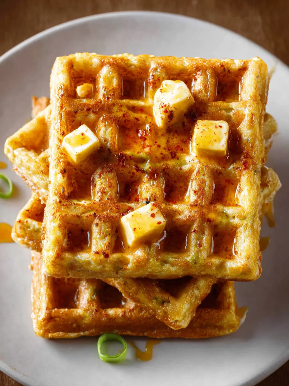 Tofu Waffles (Crispy, Savory, High-Protein) First Image