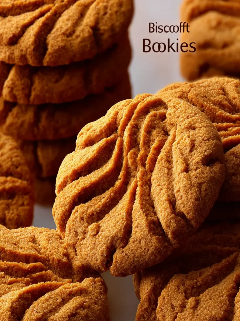 soft homemade biscoff cookies First Image