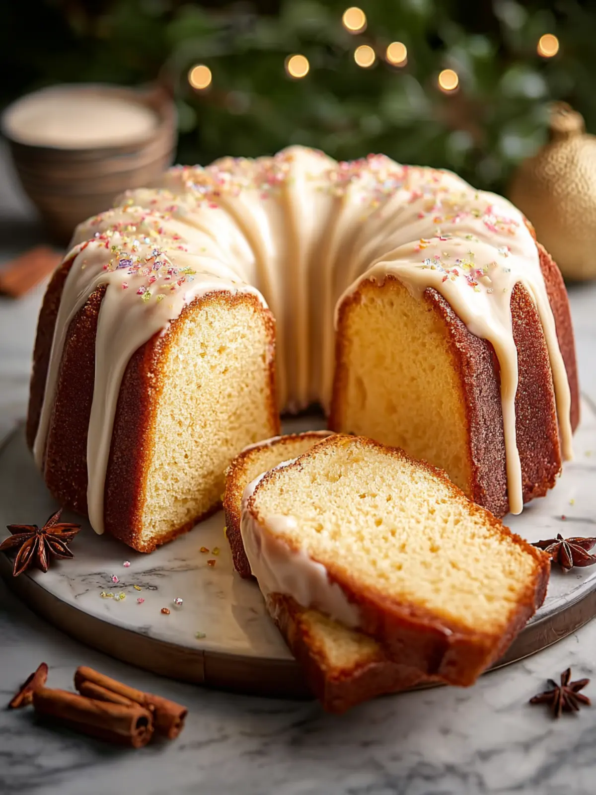 Eggnog Pound Cake First Image