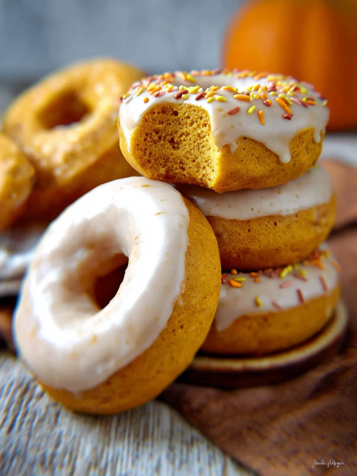 Gluten-Free Baked Pumpkin Donuts First Image