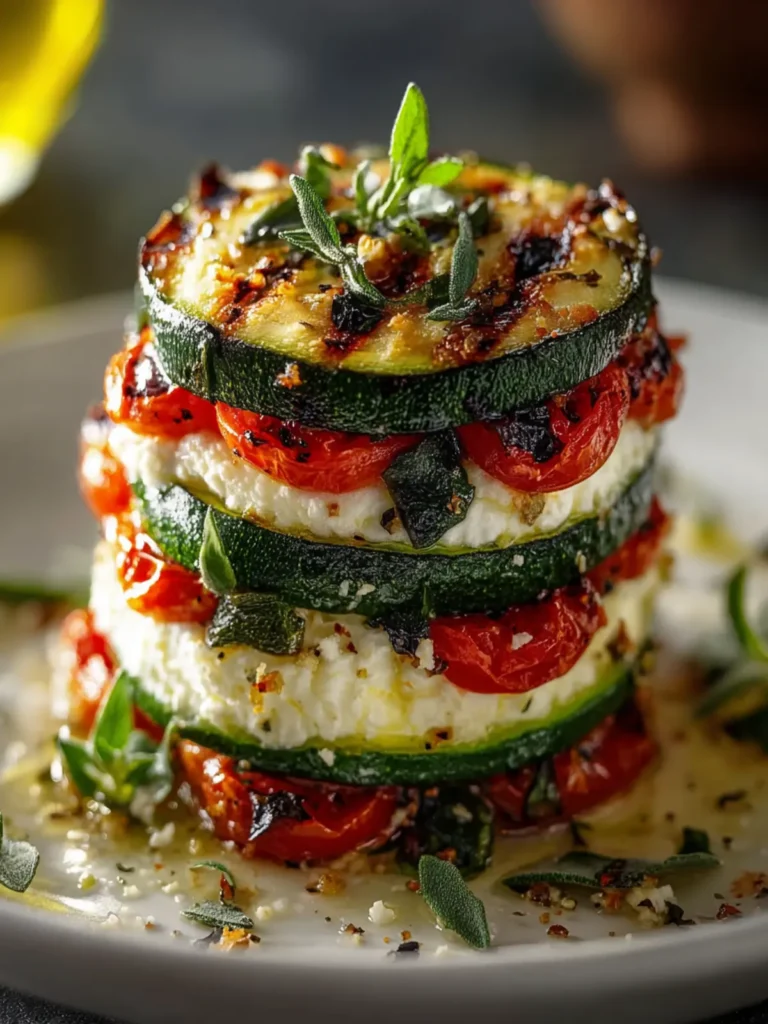 Zucchini Goat Cheese Stacks First Image