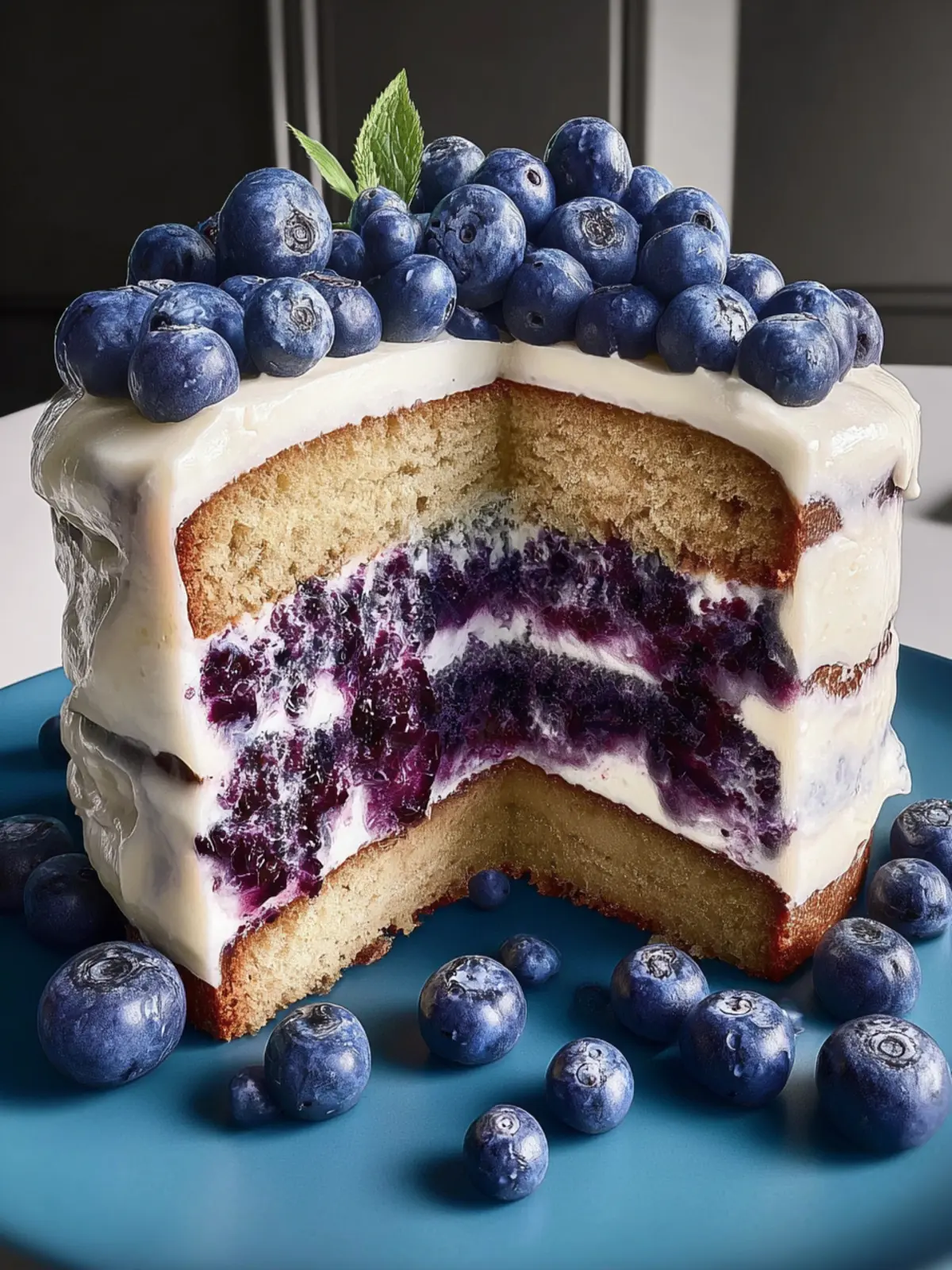 blueberry summer celebration cake First Image