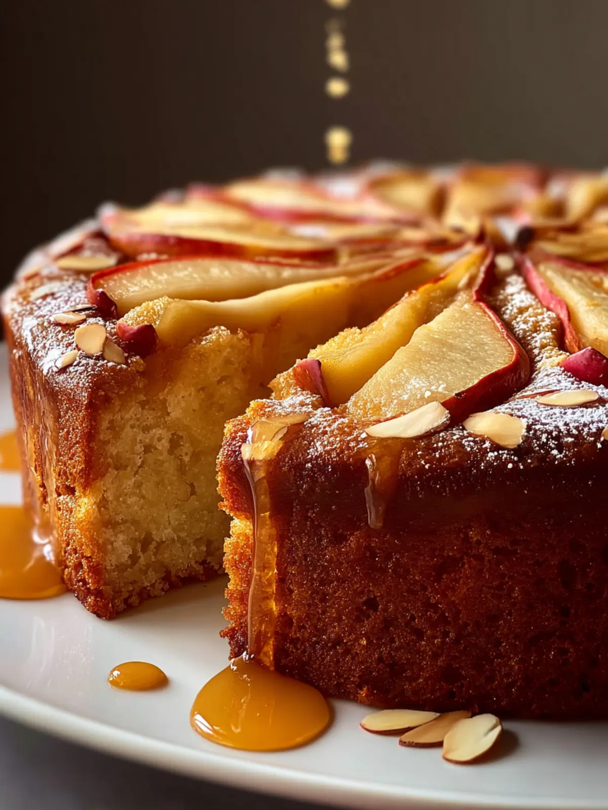 pear almond tea cake First Image