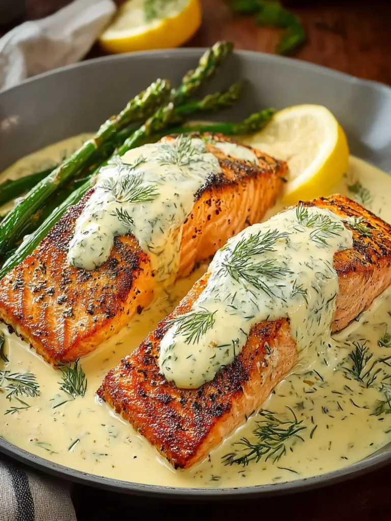 Creamy Salmon with Lemon Dill Sauce for Quick Family Nights First Image