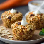 Easy Carrot Cake Baked Oatmeal Cups First Image